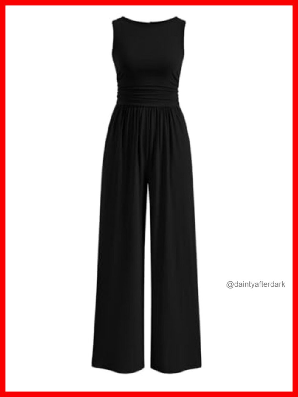 PRETTYGARDEN Women Sleeveless Wide Leg Jumpsuit Romper Vacation Outfit